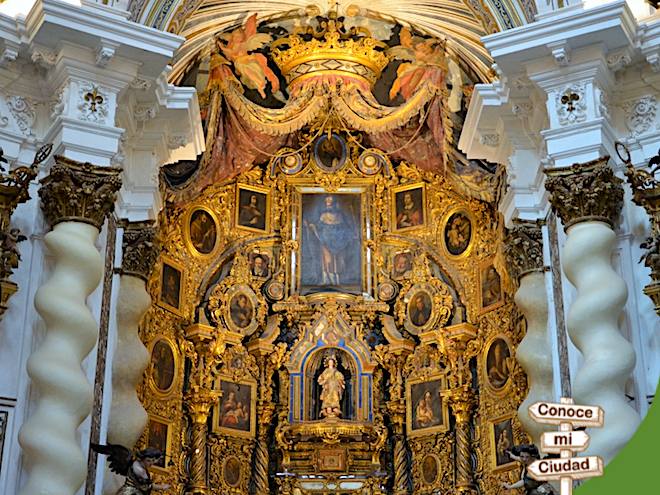 detalle retablo principal san luis